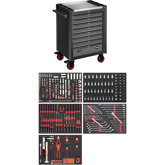 Tool trolley Series L ∙ with assortment