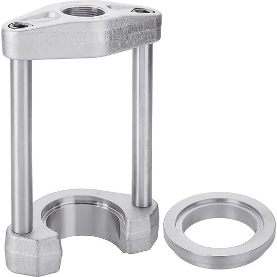 Press frame ∙ with open plate ∙ with adapter to close the plate