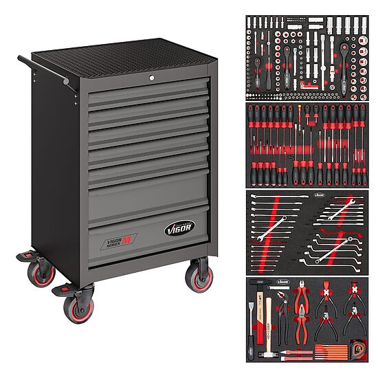 Tool trolley Series M ∙ with assortment