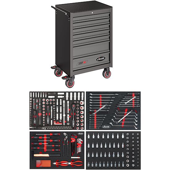 Tool trolley Series M ∙ with assortment