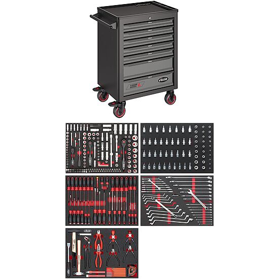 Tool trolley Series L ∙ with assortment