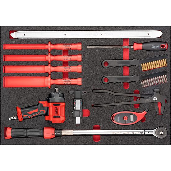Specialty tool set for wheels / tyres