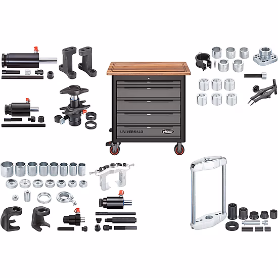 Mobile Werkbank Series XL mit Spezialwerkzeug Sortiment