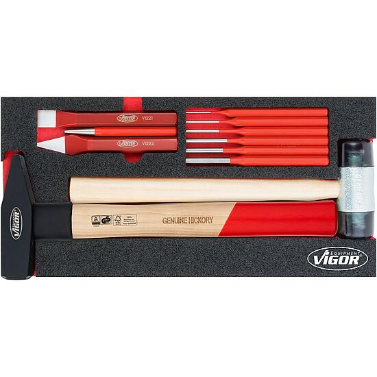 Juego de martillos y cinceladores