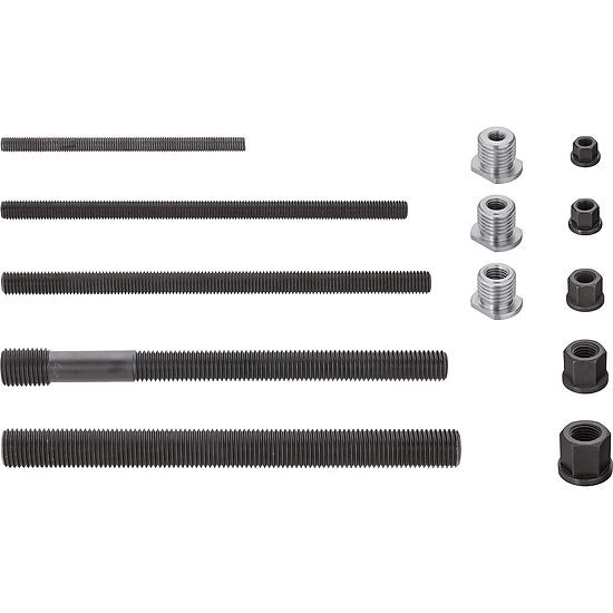 Set of drawbars ∙ flange nuts and adapters