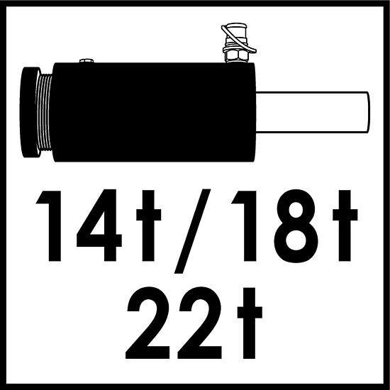 vigor hydraulikzylinder 14t 18t 22t piktogramm
